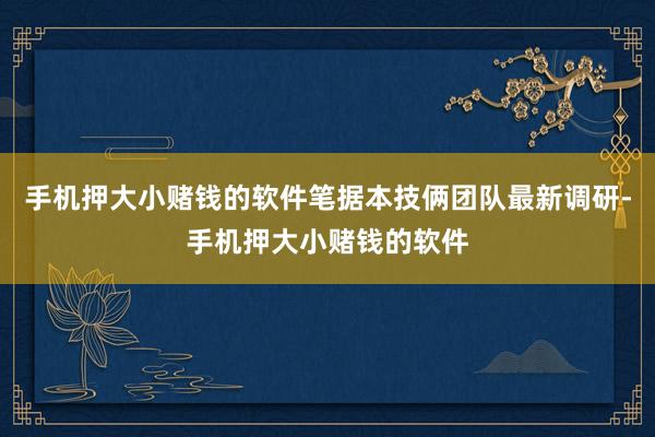 手机押大小赌钱的软件笔据本技俩团队最新调研-手机押大小赌钱的软件